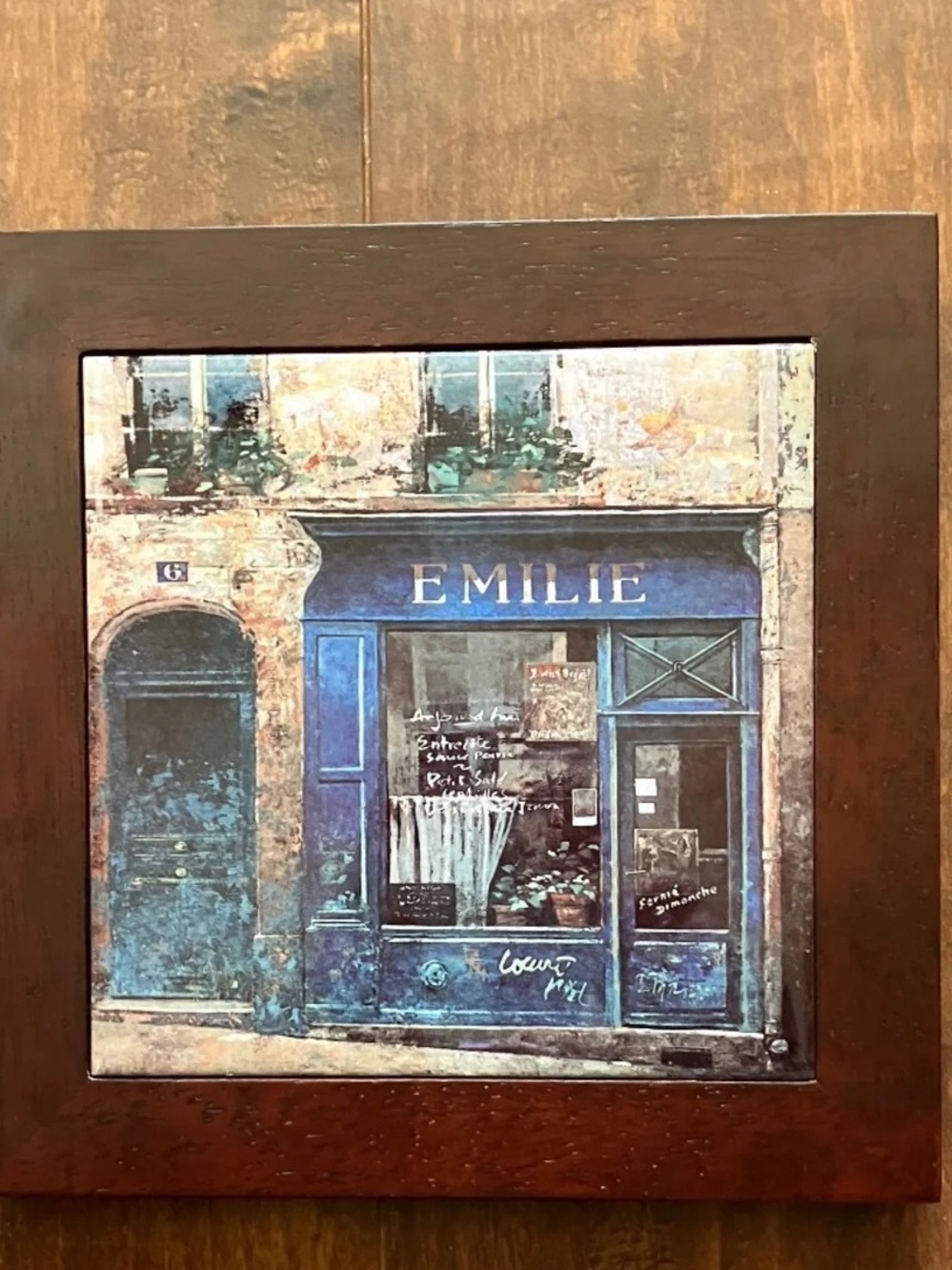 Blue Shopfront Wall Art Print